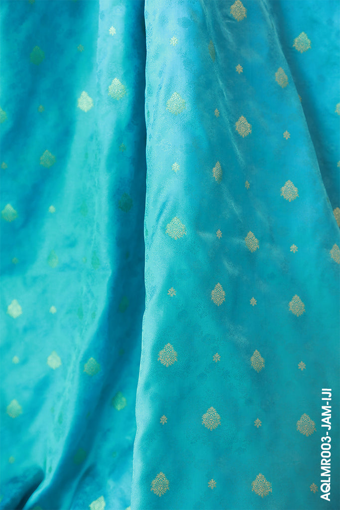VIBRANT UNSTITCHED JAMAWAR WITH MOTIVES LOOSE MATERIAL (Sold By Meter)